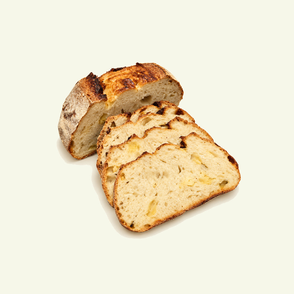 Garlic & Emmental Sourdough Bread