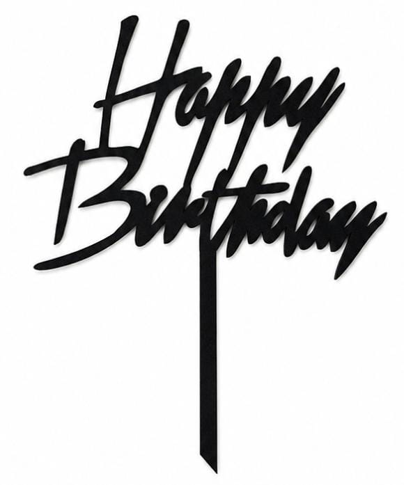 "Happy Birthday" Topper